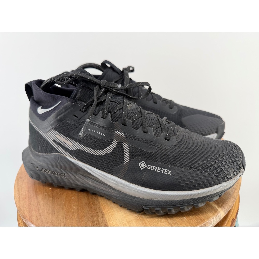 Nike Pegasus Trail 4 GORE-TEX Black Grey Waterproof Running Shoes US 9 - Picture 5 of 13